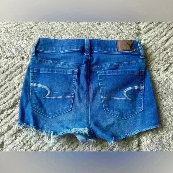 AE High-Rise Shortie Jean Shorts - Picture 1 of 4
